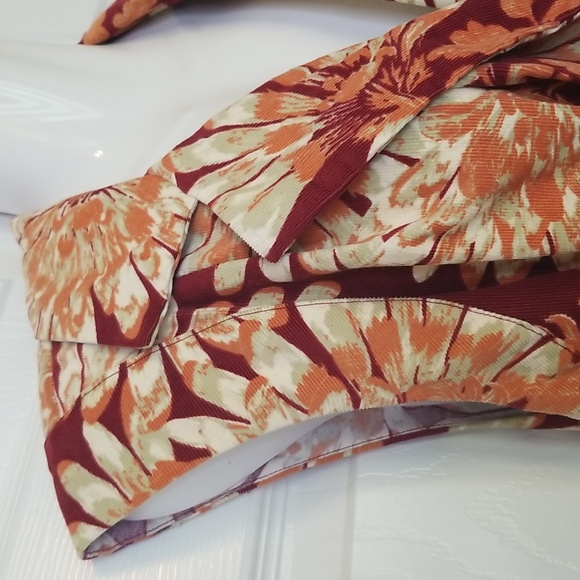 Free People Shasta Print Corduroy Jumpsuit Size Small Petite - Picture 10 of 17